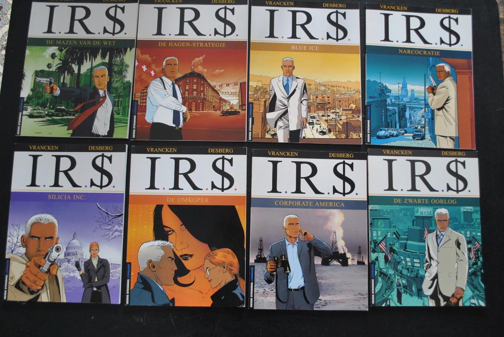I.R.S IRS Collectie van de eerste 8 albums in eerste druk, Enlèvement ou Envoi, VRANCKEN DESBERG
