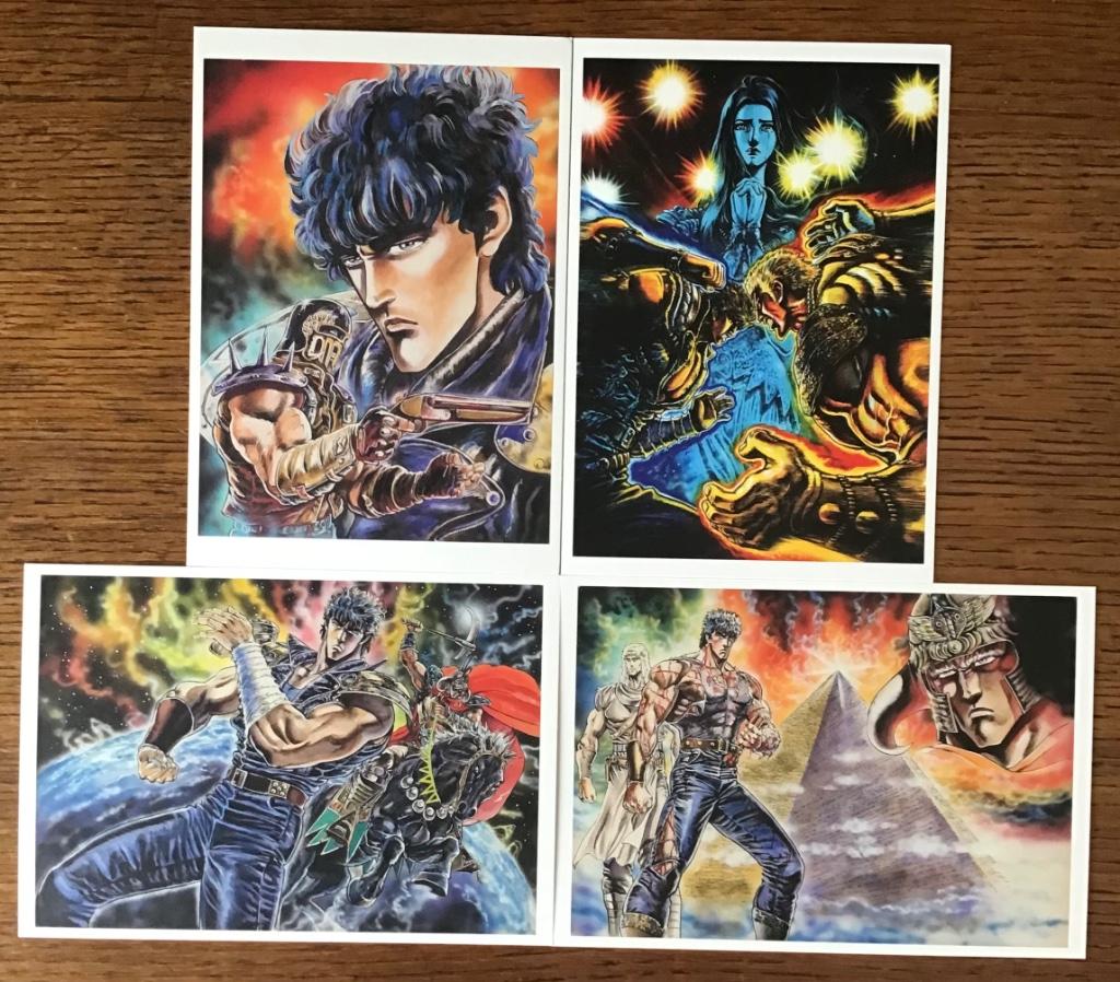 Lots de quatre postcard hokuto no ken 40anniversary(10€piece, Livres, BD | Comics, Neuf, Comics, Japon (Manga), Enlèvement ou Envoi
