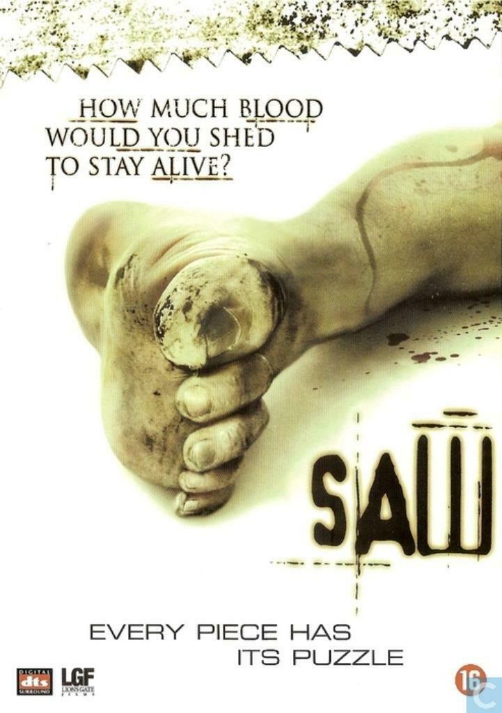 Saw (2004), Cd's en Dvd's, Dvd's | Horror, Overige genres, Vanaf 16 jaar, Verzenden