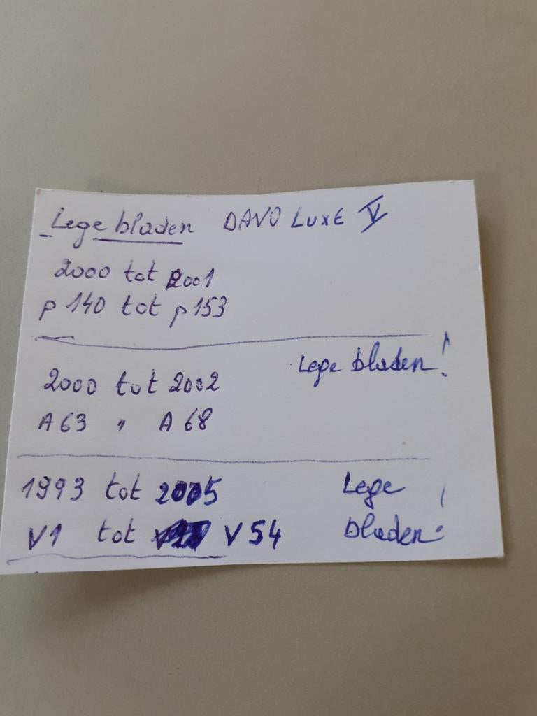 Davo luxe album V ( lege bladen) Nederland + album VI., Ophalen of Verzenden, Verzamelalbum