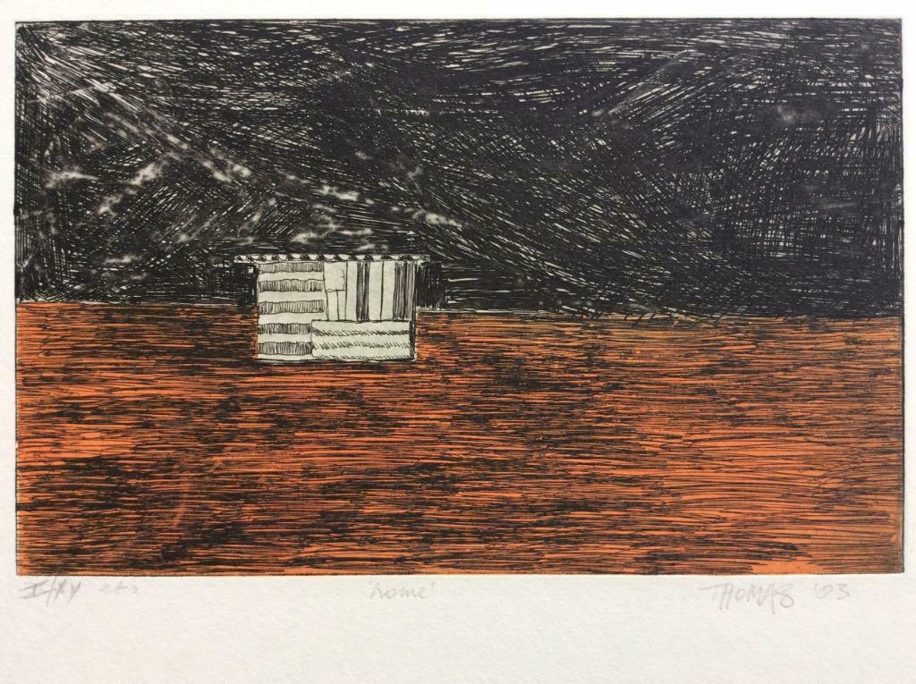 ets Thomas Roelant (1977) 'Home', Antiek en Kunst, Kunst | Etsen en Gravures, Ophalen of Verzenden