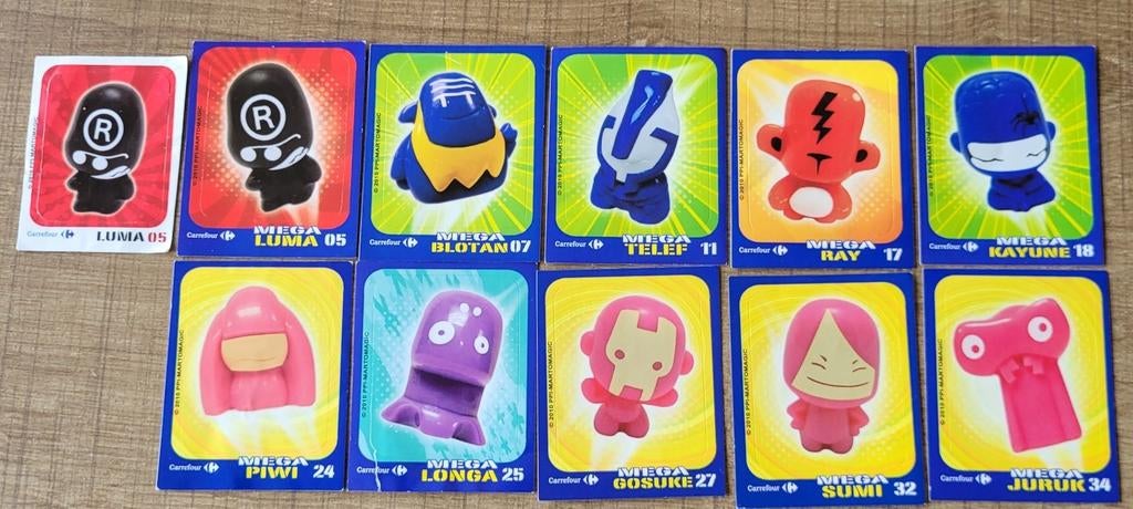 Gogo's Crazy Bones: 11 stickers, Ophalen of Verzenden, Zo goed als nieuw, Overige typen