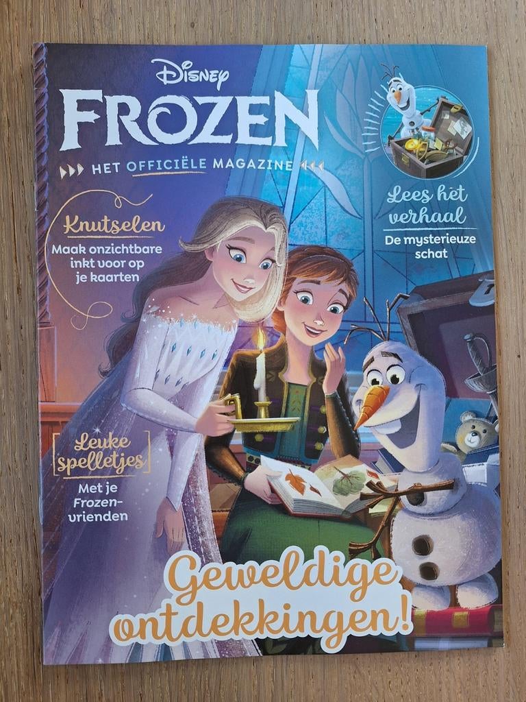 NIEUW Frozen officiële magazine met poster, Ophalen of Verzenden, Nieuw, Muziek, Film of Tv