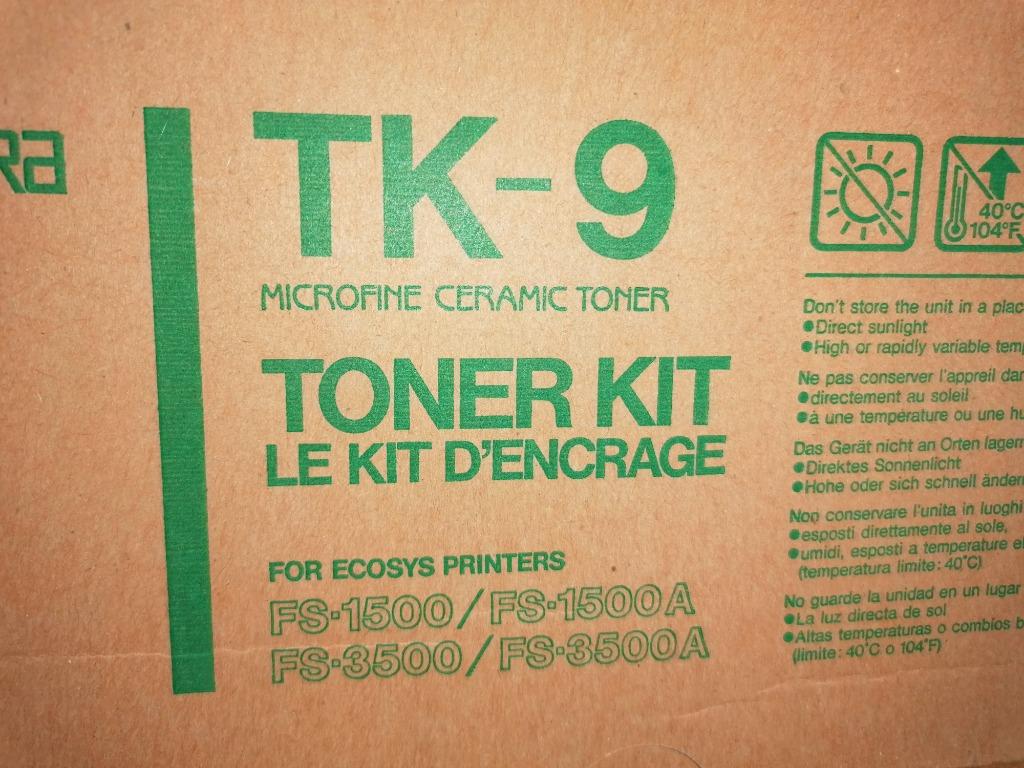 Kit de toner Kyocera TK-9 FS-1500 FS-3500, Informatique & Logiciels, Enlèvement, Comme neuf, Toner, Kyocera