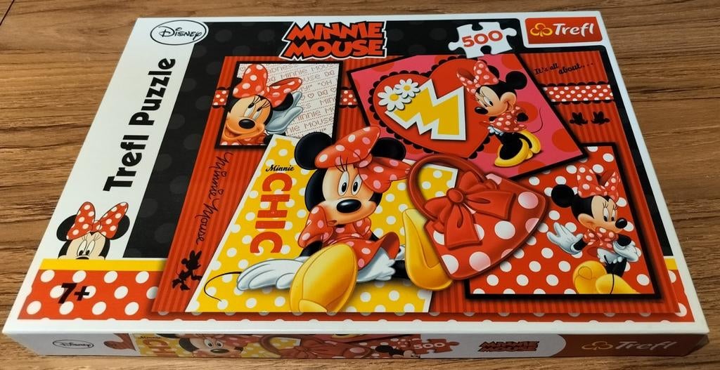 Minnie mouse puzzel 500 stuks, Enlèvement, Comme neuf