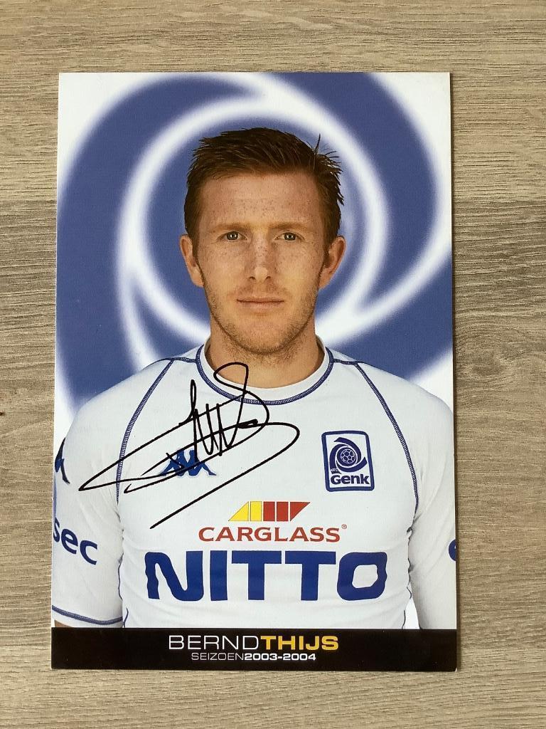 Spelerskaart Bernd Thijs Racing Genk 03-04, Ophalen of Verzenden, Zo goed als nieuw, Spelerskaart