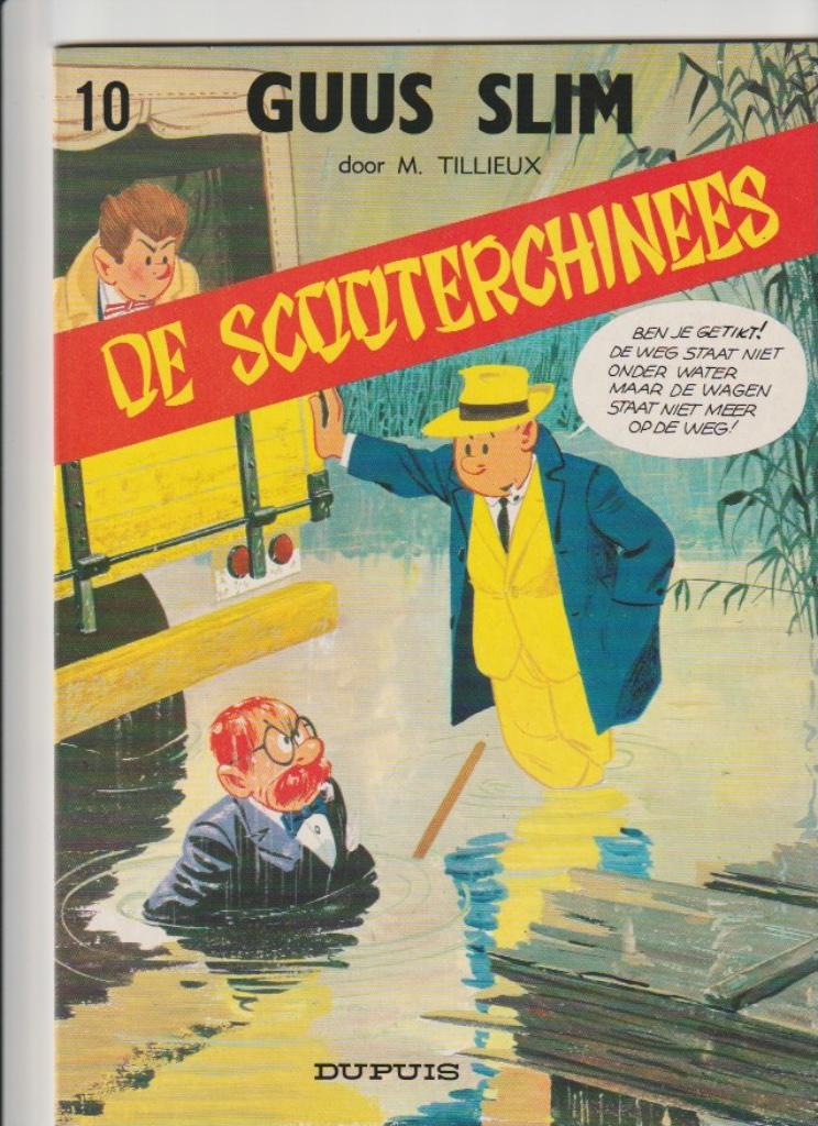 GUUS SLIM N10 "DE SCOOTERCHINEES" 1977 NIEUWSTAAT, Boeken, Stripverhalen, M. Tillieux, Eén stripboek, Nieuw, Ophalen of Verzenden
