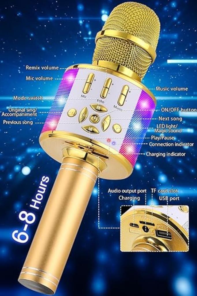Microphone de karaoké BONAOK Sing LIVRAISON RAPIDE ET GRATUI, -, -, Micro(s), Envoi