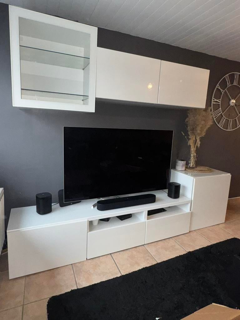 Meuble IKEA BESTA blanc – déjà monté, Enlèvement ou Envoi