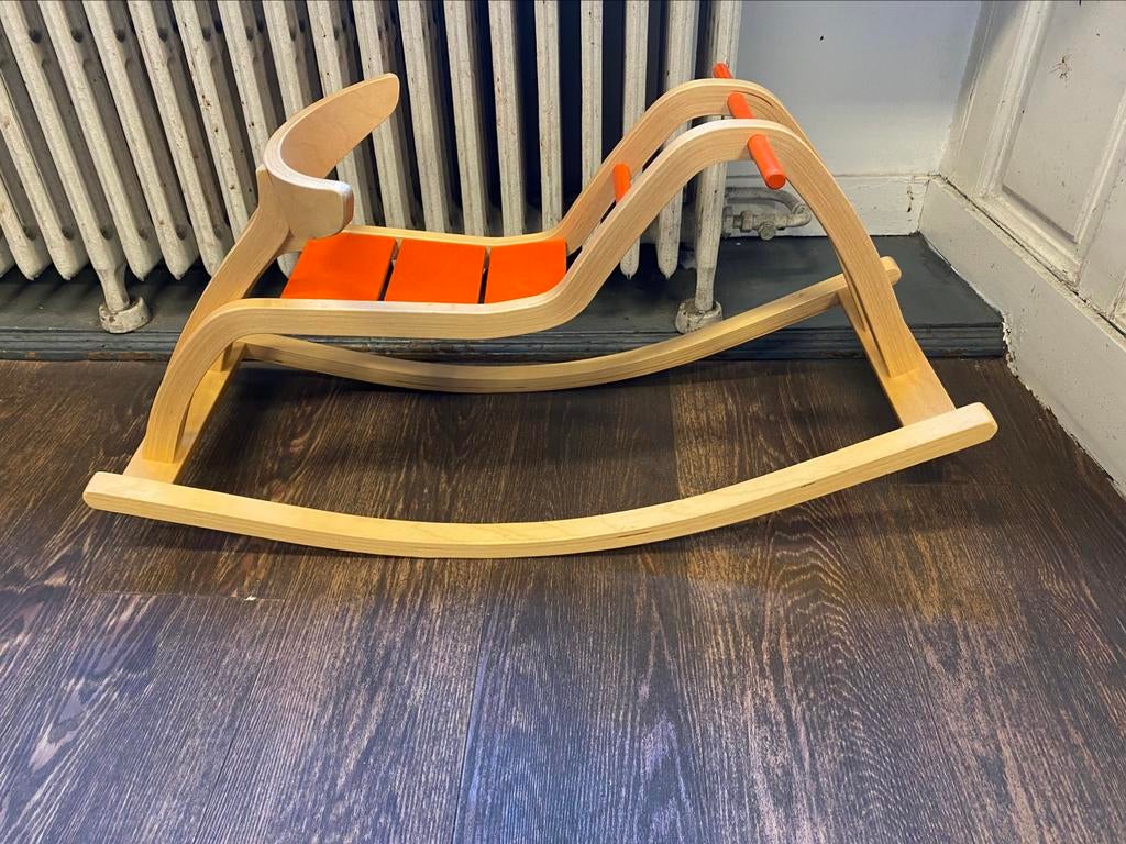 Schommelpaard, Enlèvement, Utilisé, Bois