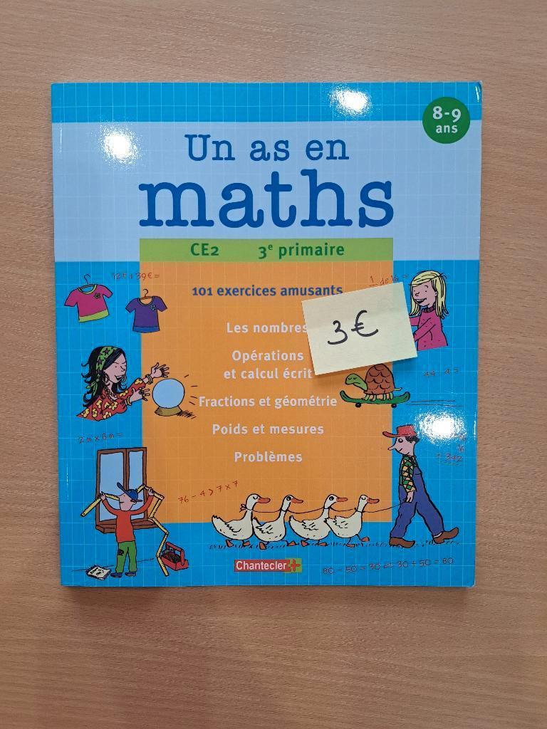 Un as en maths 3 - Manuel scolaire math, Ophalen, Zo goed als nieuw, BSO, Wiskunde A