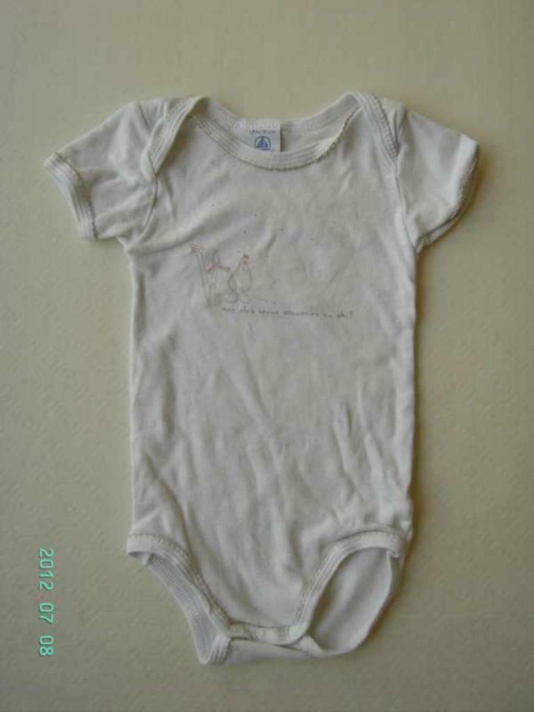 Witte body – Absorba – maatje 18m / 81 cm - 80, Ophalen of Verzenden, Gebruikt, Jongetje of Meisje, Nacht- of Onderkleding