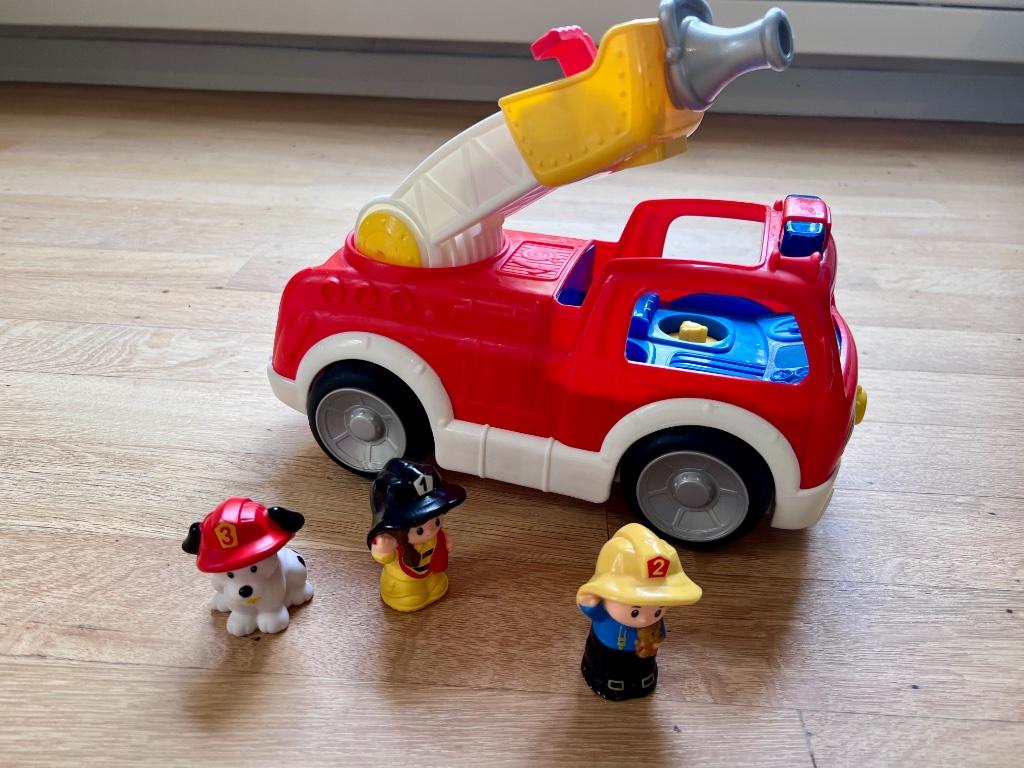 Little people brandweerwagen, Ophalen, Met geluid