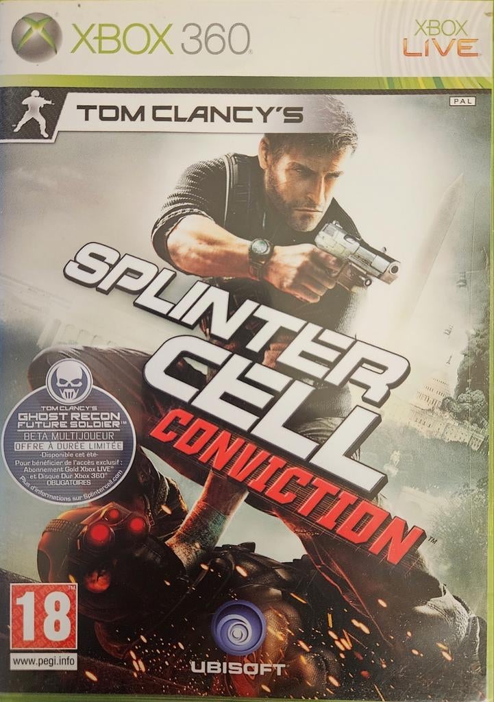 Xbox 360 PAL: Splinter Cell Conviction, in het Frans, Games en Spelcomputers, Ophalen of Verzenden, Zo goed als nieuw