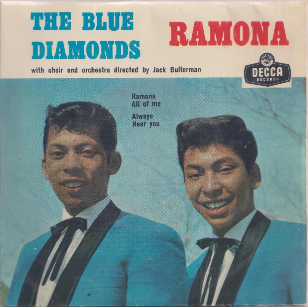 The Blue Diamonds – Ramona / Alway + 2 – Single - EP, Enlèvement ou Envoi, Utilisé, Pop