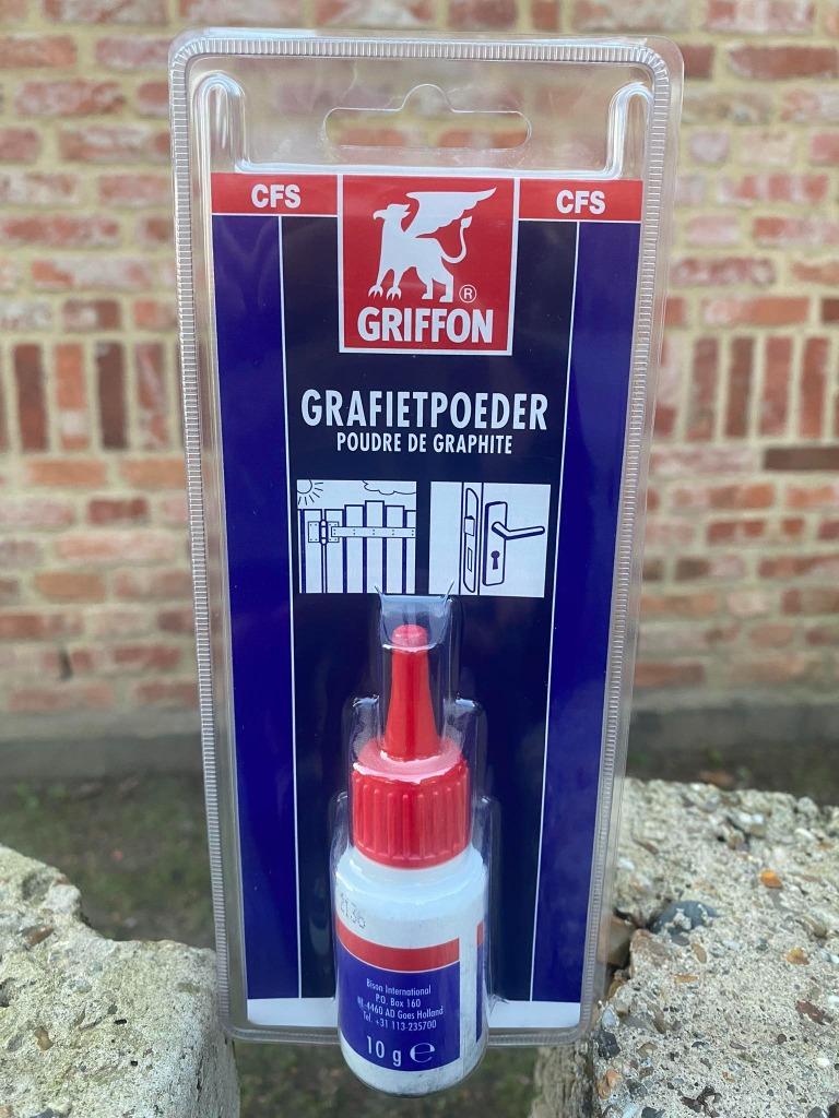Grafietpoeder Griffon 10 gram, Doe-het-zelf en Bouw, Nieuw, Ophalen of Verzenden, Buitendeur, Metaal