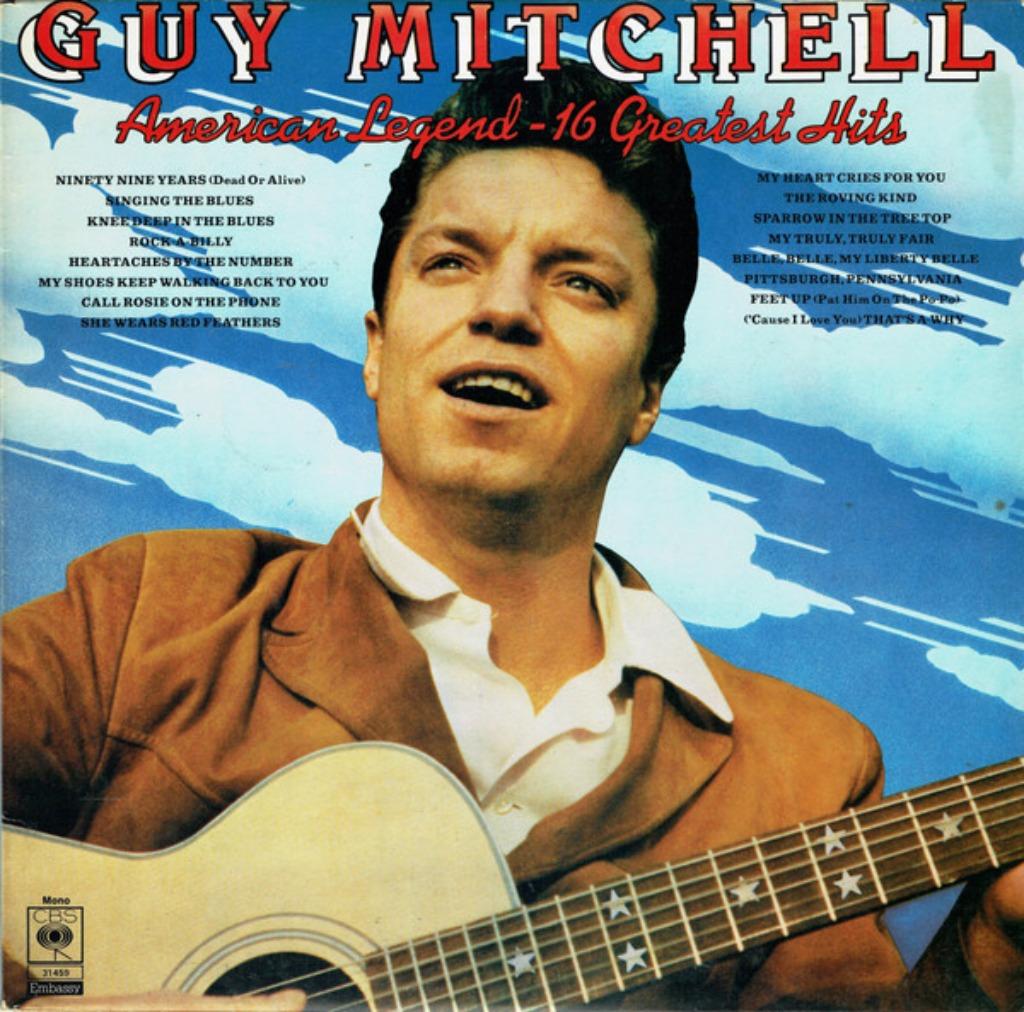 Guy Mitchell ‎– American Legend - 16 Greatest Hits, Ophalen of Verzenden, Zo goed als nieuw, 12 inch, Poprock