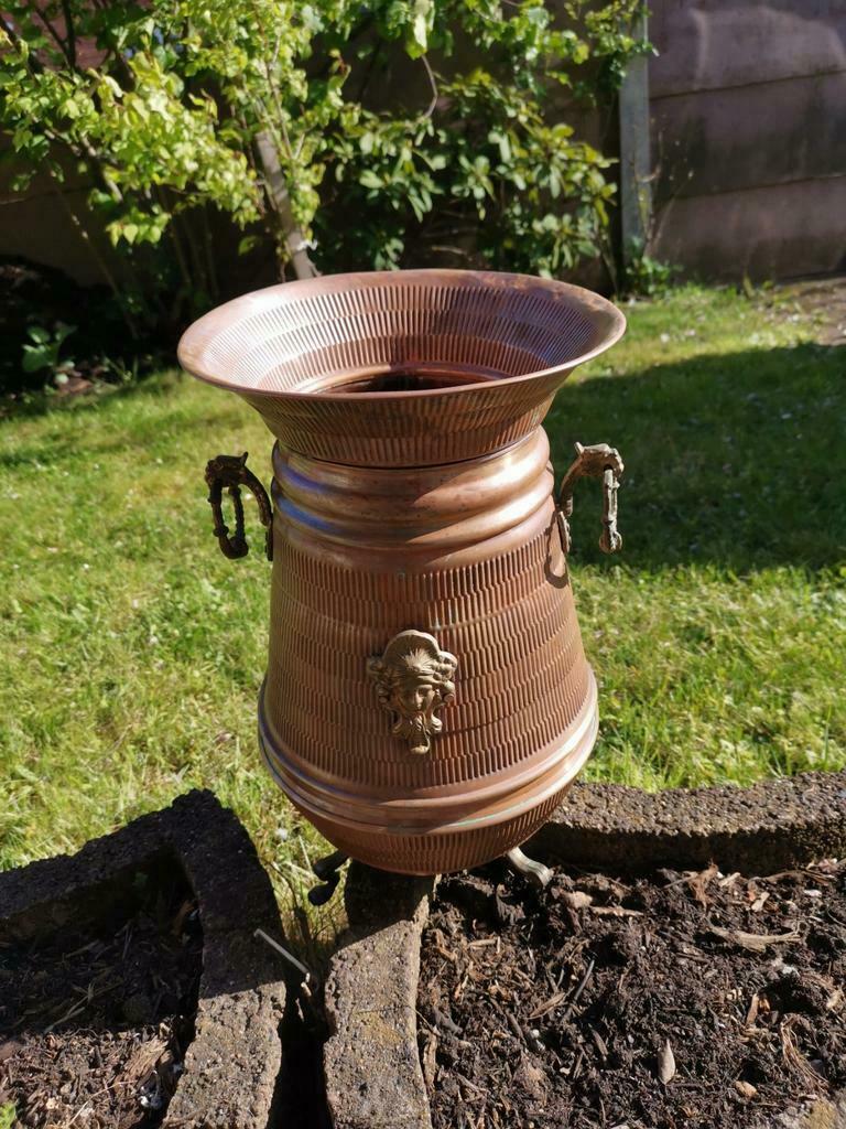 Koperen vintage parapluhouder., Antiek en Kunst, Ophalen of Verzenden