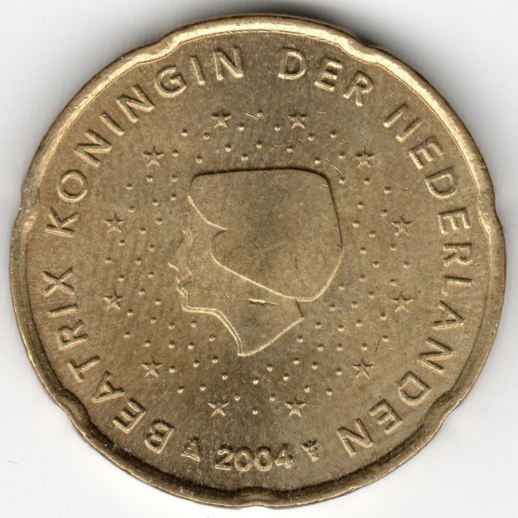 Nederland : 20 Cent 2004 KM#238 Ref 13348, Postzegels en Munten, Munten | Europa | Euromunten, Ophalen of Verzenden, Overige landen