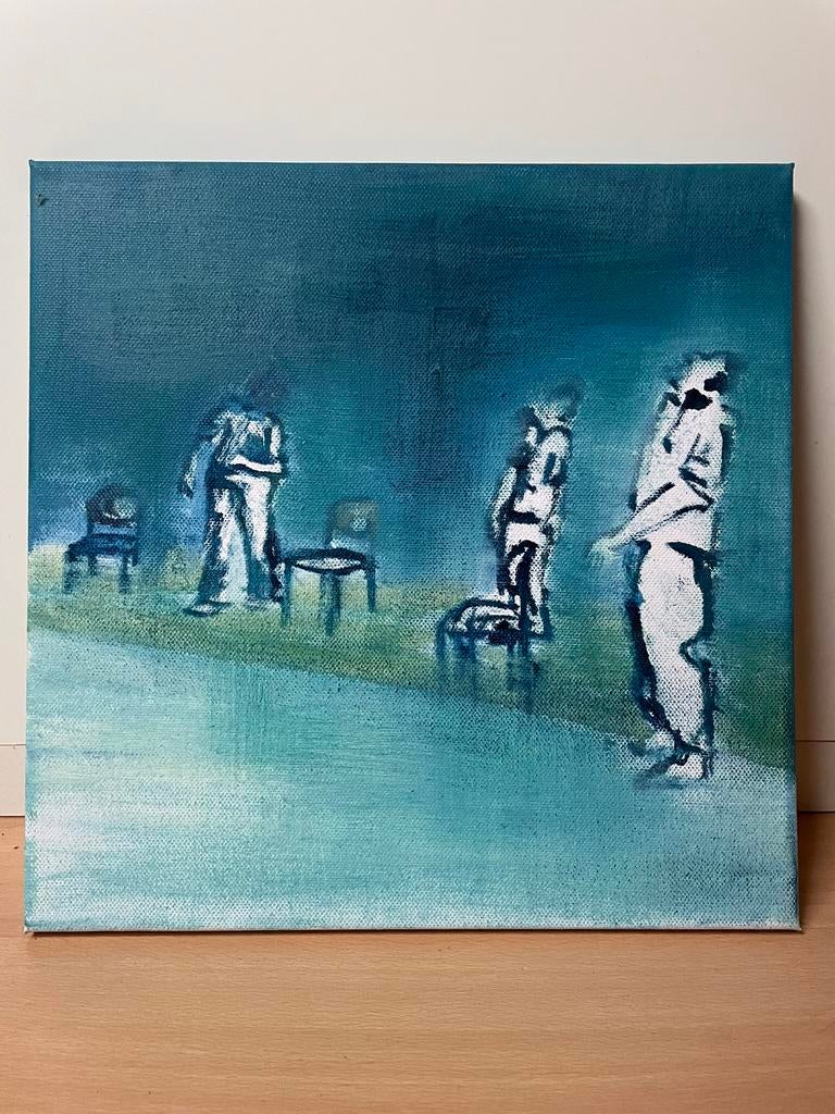 Schilderij: olieverf op canvas, Ophalen