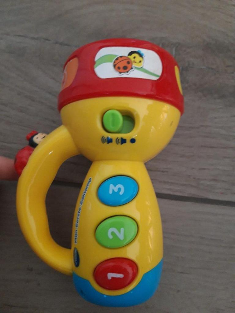 V tech zing mee zaklamp, Kinderen en Baby's, Ophalen of Verzenden, Zo goed als nieuw, 6 maanden tot 2 jaar
