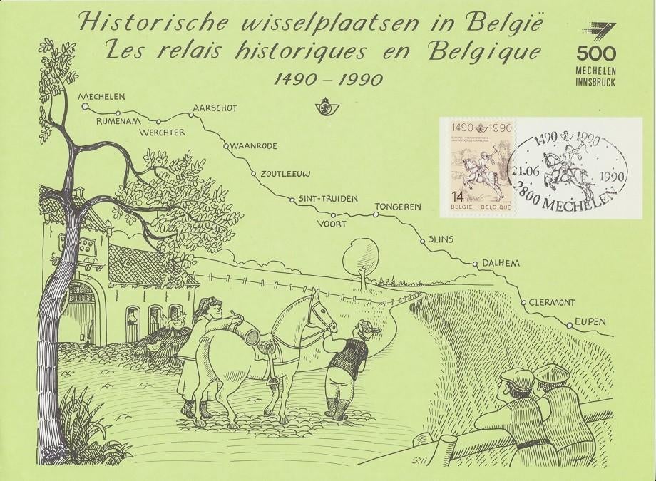 Herdenkingskaarten (HK) /// Cartes Souvenir (HK), Enlèvement ou Envoi, Affranchi, Oblitération 1er jour
