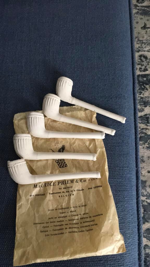 5 pipes en argile, Enlèvement ou Envoi