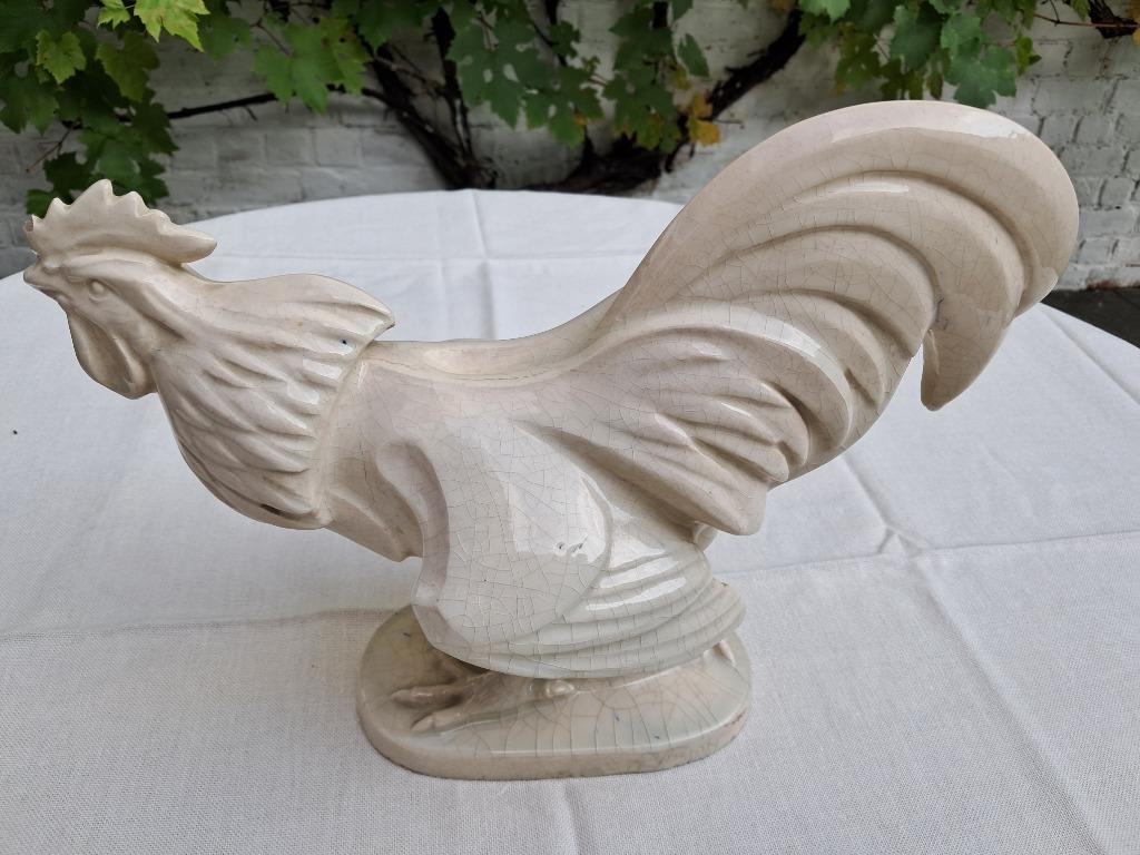 Coq céramique art deco signé Ch. Virion, Enlèvement ou Envoi