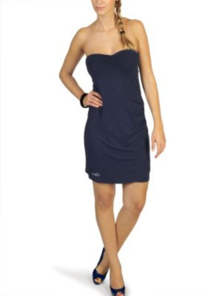 Blauwe strapless jurk van Velvet Kitten - NIEUW - Small, Kleding | Dames, Jurken, Blauw, Verzenden