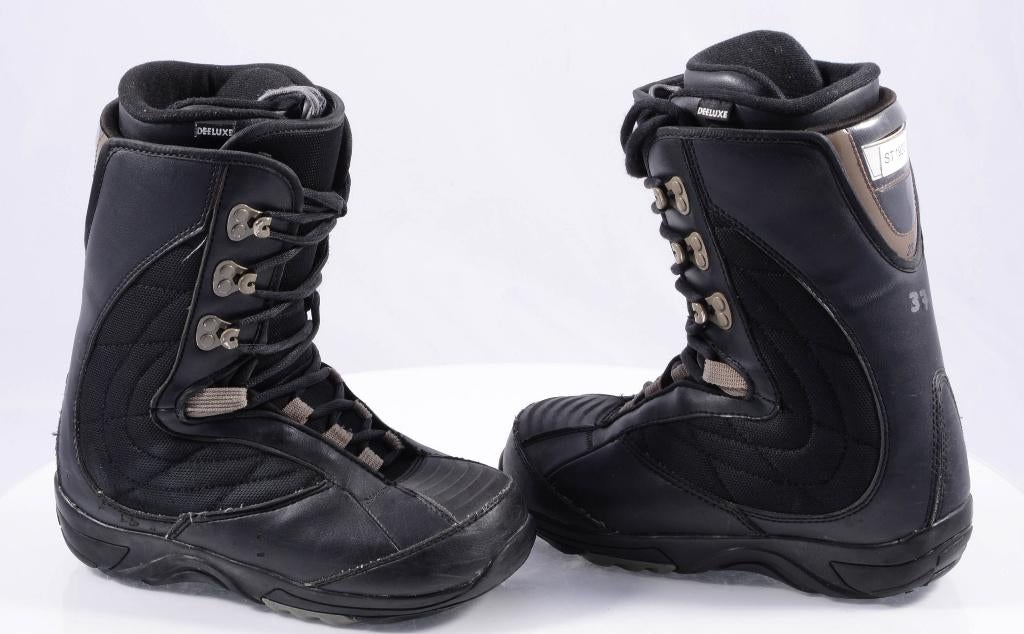 Chaussures de snowboard 37 38.5 EU DEELUXE BASIC R, noires, Enlèvement ou Envoi, Utilisé, Chaussures