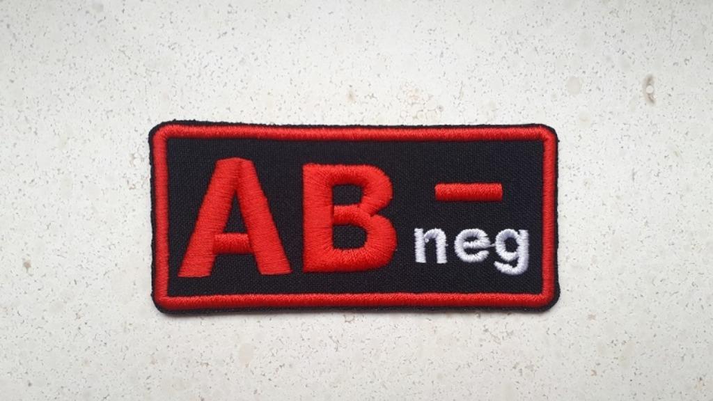 Patch bloedgroep AB neg -, Ophalen of Verzenden, Nieuw