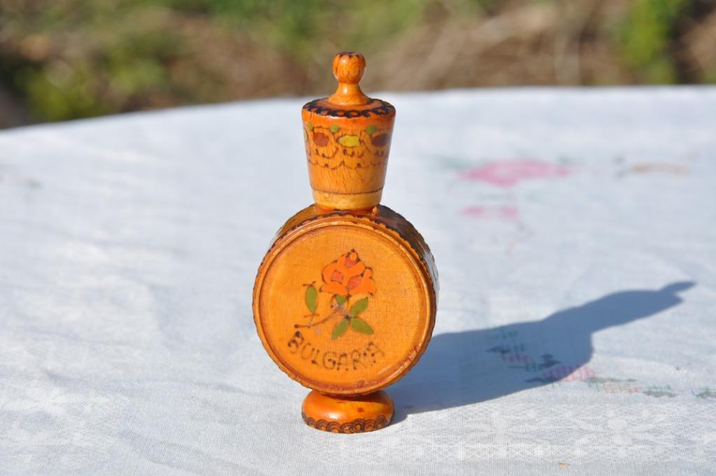 fiole en bois  pour echantillon de parfum avec  echantillon, Enlèvement ou Envoi, Comme neuf