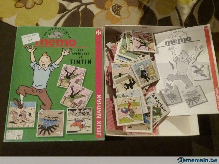 Vintage 1994 Kuifje geheugenspel in uitstekende staat, Kinderen en Baby's, Ophalen of Verzenden, Gebruikt