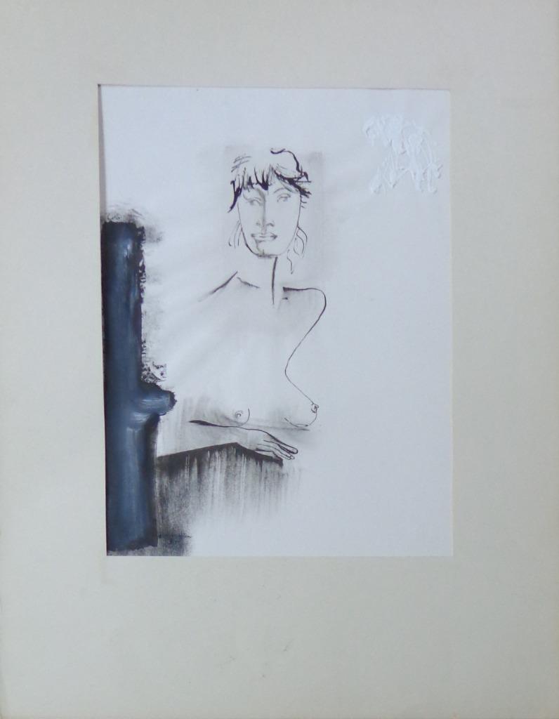 JAN VAERTEN / NAAKTE VROUW / ORIGINEEL WERK / 65x50cm / SIG, Enlèvement ou Envoi
