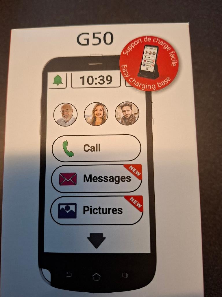 Easy to use Smartphone Swissvoice G50, Telecommunicatie, Overige modellen, Zwart, Touchscreen, Ophalen of Verzenden