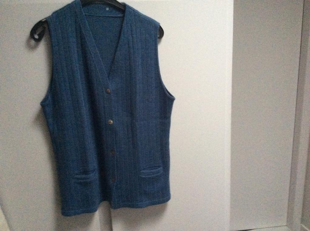 Blauw mouwloos vestje maat L, Ophalen of Verzenden