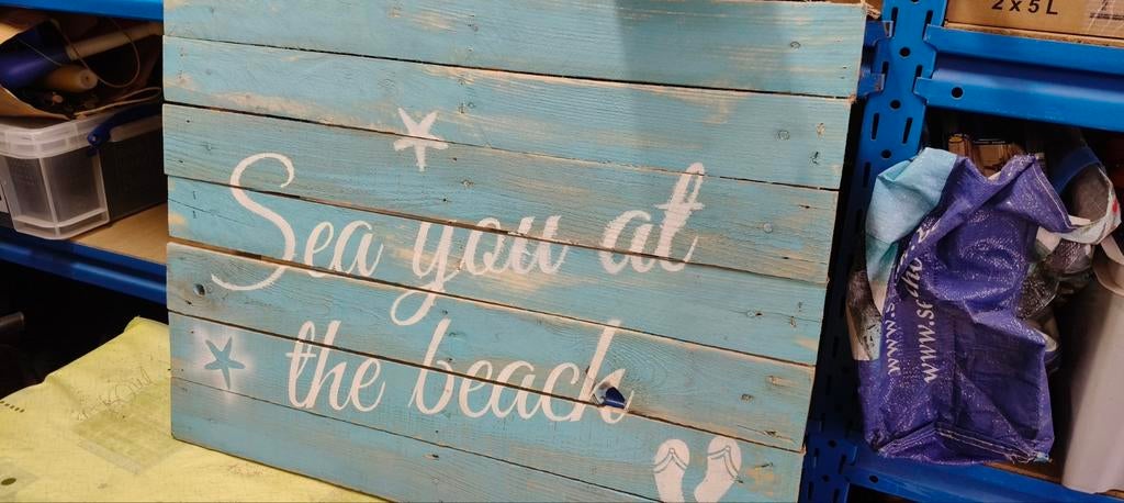 Decoratie thema zee en strand, Ophalen