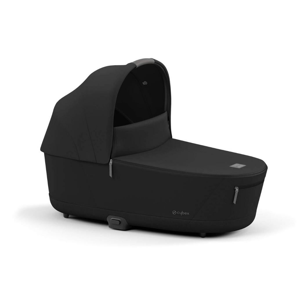 Cybex Priam Lux Carry Cot- Sepia Black incl.regenhoes, Enlèvement, Comme neuf, Poussette, Tige de poussée réglable