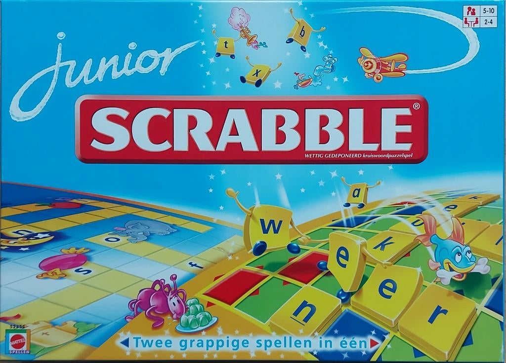 Ongebruikte Scrabble Junior, 2 spellen, Hobby en Vrije tijd, Een of twee spelers, Ophalen of Verzenden, Nieuw, Mattel