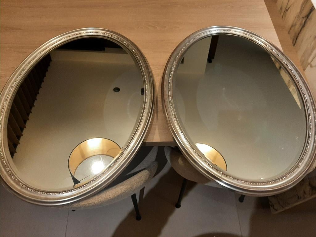 Miroirs ovales vintage 2 pièces, Enlèvement