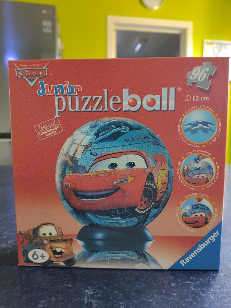 Puzzelball Cars,96 stuks,12 cm, Ophalen of Verzenden, Meer dan 50 stukjes, Zo goed als nieuw, 6 jaar of ouder