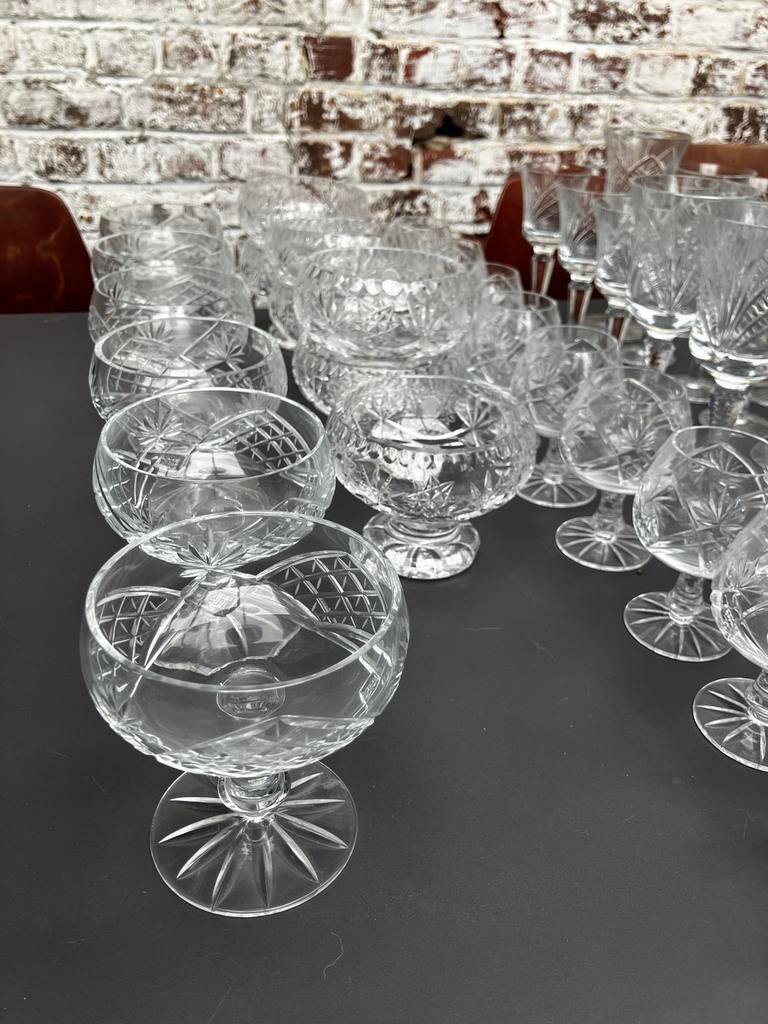 Set kristallen glazen bowls en coupes, Antiek en Kunst, Ophalen