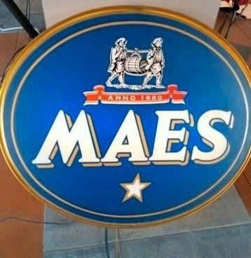 Maes Pils verlicht bord. Werkt perfect., Verzamelen