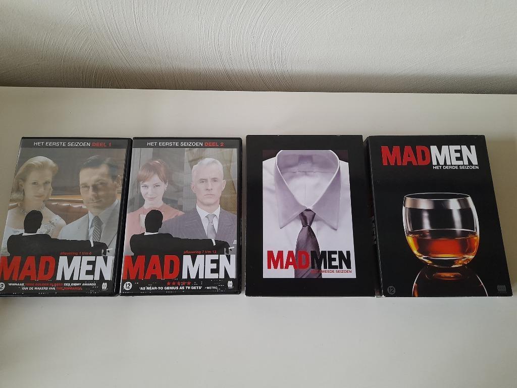 Dvd box set Mad Men - seizoen 1 + 2 + 3, À partir de 12 ans, Enlèvement ou Envoi, Comme neuf, Coffret