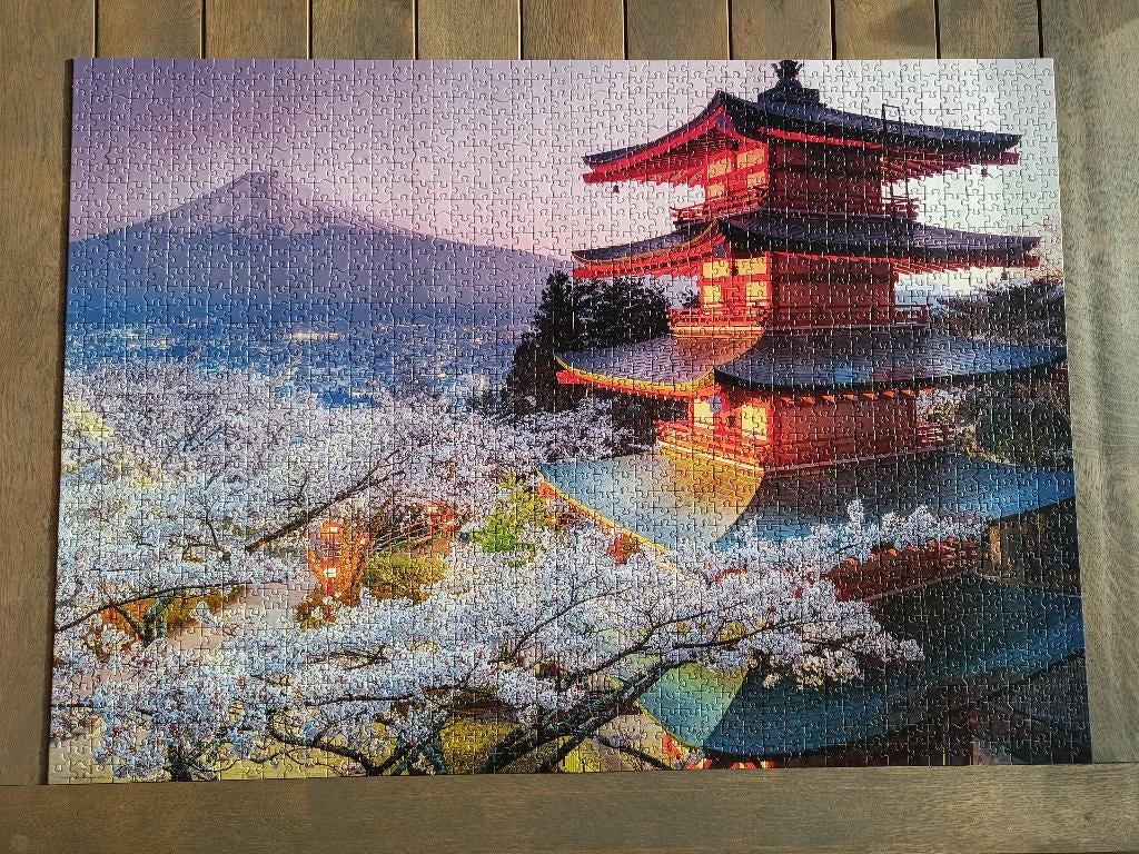 Puzzel 2000 stukken Mount Fuji, Ophalen, Meer dan 1500 stukjes, Gebruikt, Legpuzzel