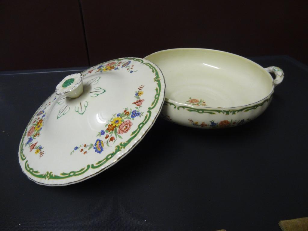 Plat à légumes ou viande avec couvercle" GRINDLEY" de 1936, Antiquités & Art, Enlèvement