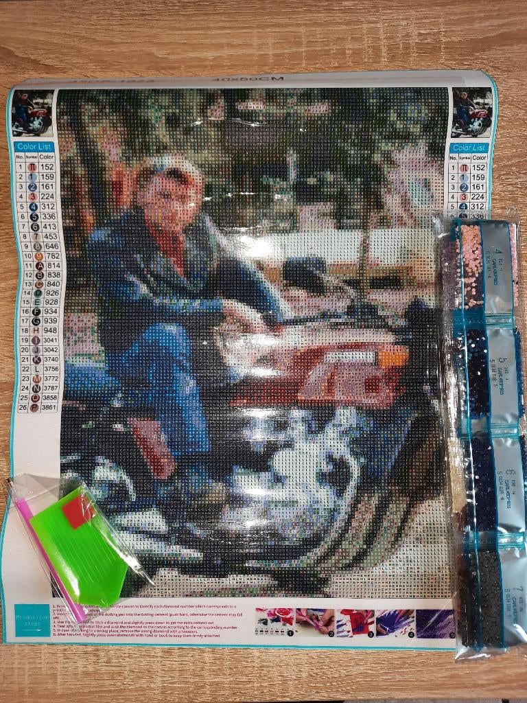 Diamond painting Johnny Hallyday, Hobby & Loisirs créatifs, Enlèvement ou Envoi, Neuf