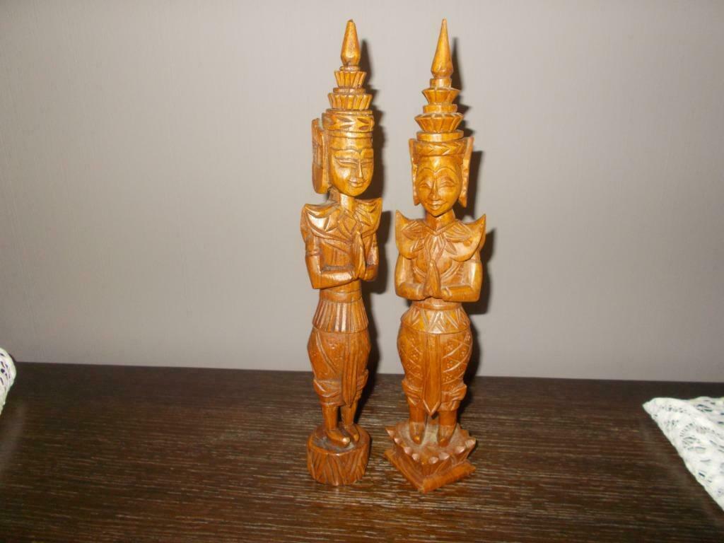 Houten (Chinese) beeldjes, Ophalen of Verzenden, Gebruikt, Mens