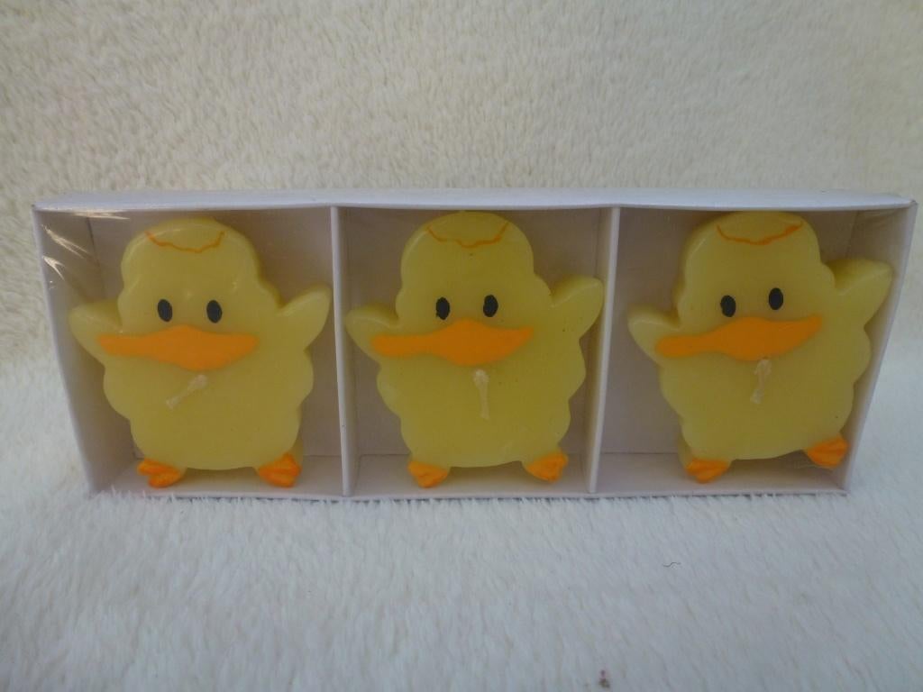 bougies, canards, décoration de Pâques H : 6,5 cm, neuve, Divers, Enlèvement ou Envoi, Neuf