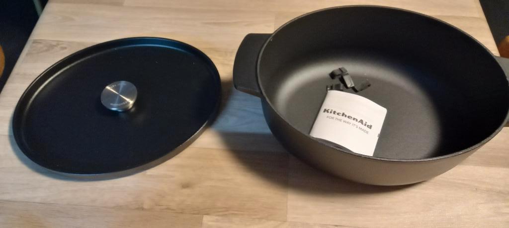 STOOFPOT KITCHEN AID, Ophalen, Zo goed als nieuw, Kookpan of Snelkookpan, Keramische plaat